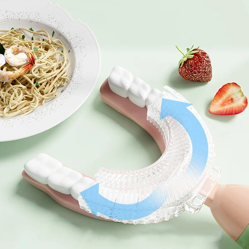 Soft Silicone Baby Toothbrush U-shaped